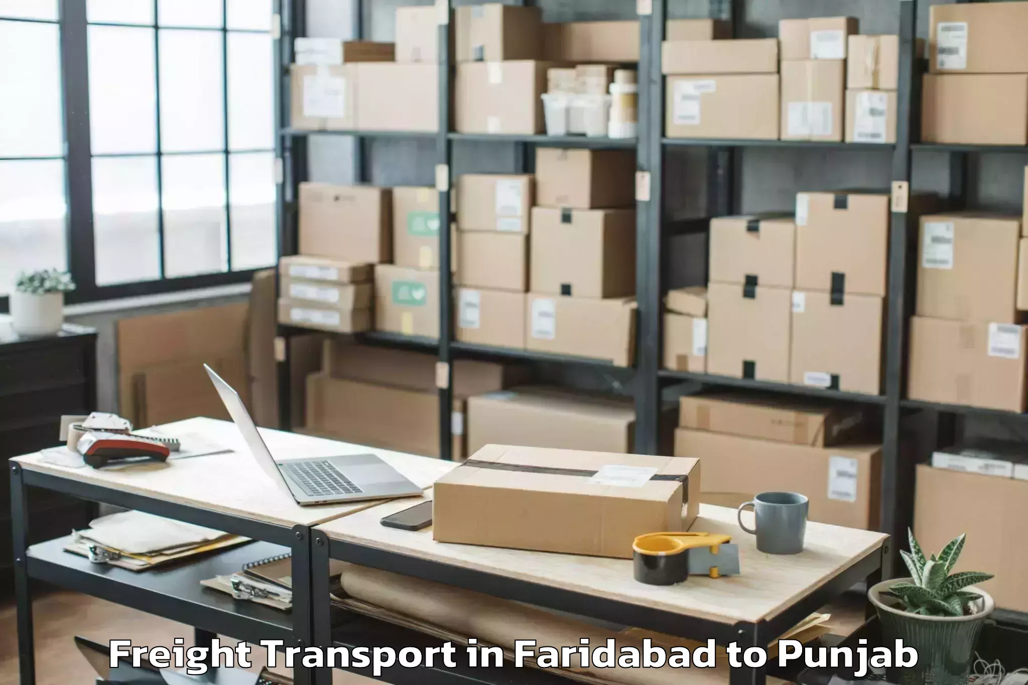 Reliable Faridabad to Jhunir Freight Transport